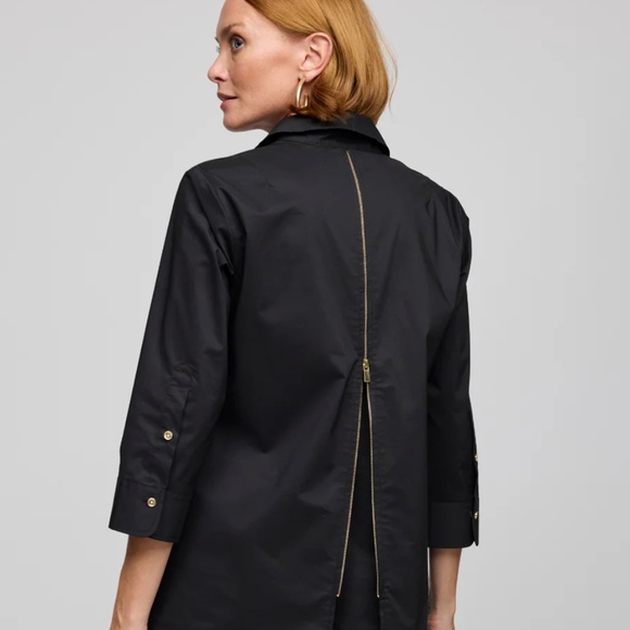 Hinson Wu Alessa 3/4 Sleeve Dress Size Small Black NWT $280 - Picture 3 of 6